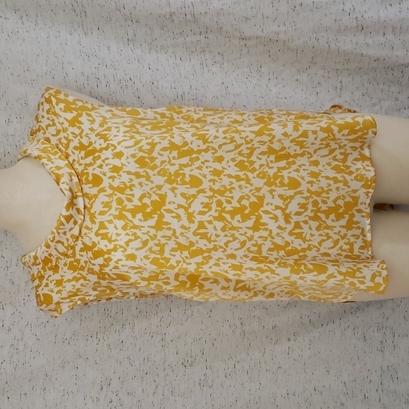 White and Yellow Tank Blouse - Picture 1 of 6